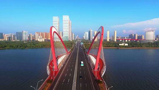 江西南昌艾溪湖大桥CBD商务区城市建筑素材