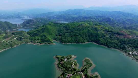 陕西安康瀛湖景区 汉江河流