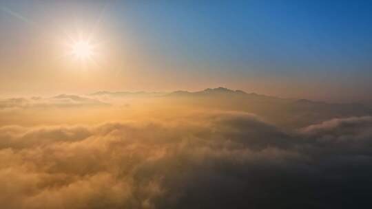 青岛云雾日出云海日出