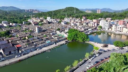 4K航拍佛冈汤塘温泉村8