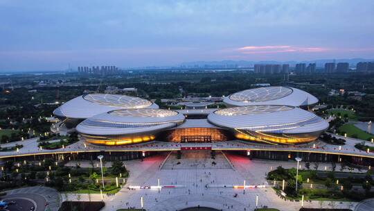 江苏大剧院-夜景合集视频素材模板下载