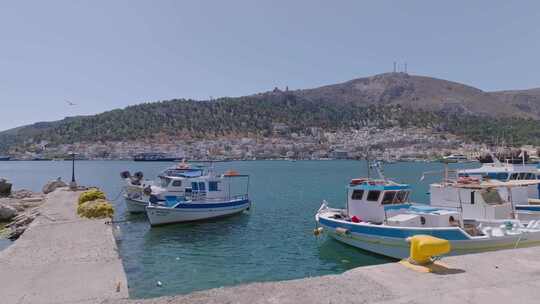 Kalymnos，希腊岛，无人机，海