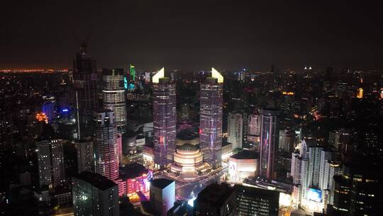 浦西世家花园夜景航拍