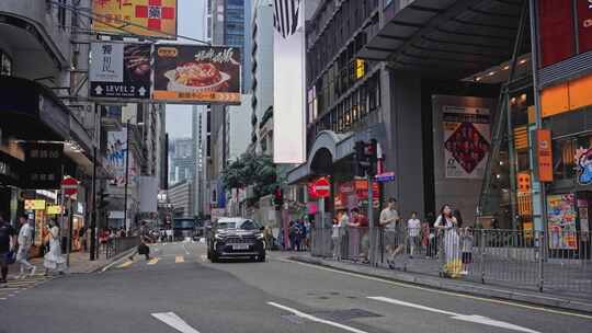 【正版素材】香港城市街道中环