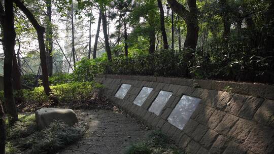 杭州吴山景区浙江公安英烈纪念墙