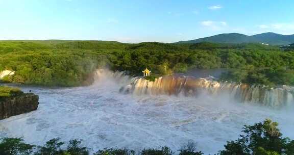 山水河流小溪水湖泊峡谷自然风光