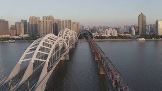 4K哈尔滨中东铁路桥航拍