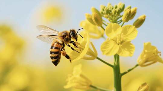 菜花油菜花蜜蜂蜜蜂蜜蜂菜花昆虫野油蜂蜜蜂