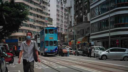 【正版素材】香港湾仔庄士敦道