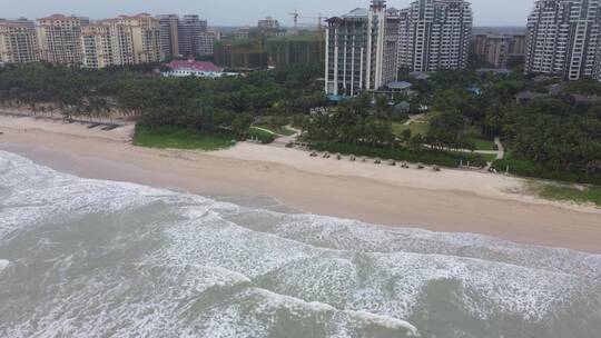 航拍海南沙滩美景