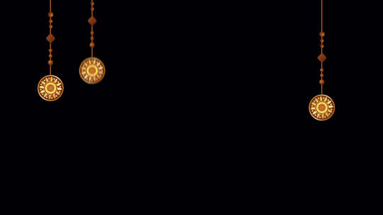 胡里节快乐动画阿尔法视频素材模板下载
