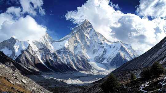 雪山风景自然风光旅行风景宣传片