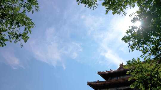 北京故宫空景视频素材模板下载