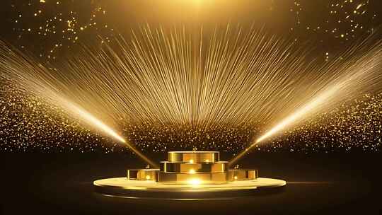 金色颁奖舞台背景