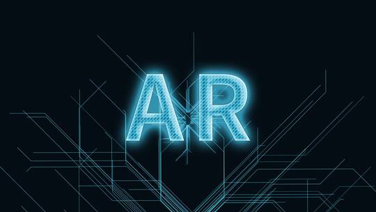 AR三维科技感电路板生长线条场景视频素材模板下载