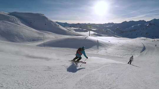 高山滑雪场滑雪