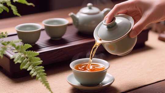 中秋节功夫茶道传统文化慢生活视频
