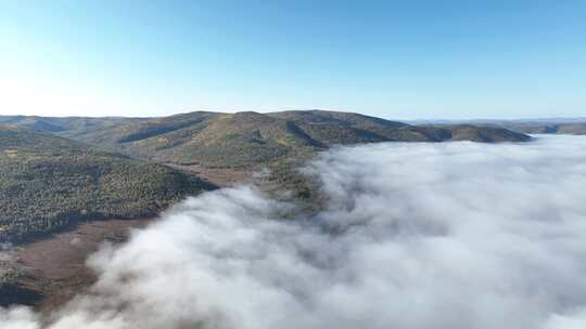 山间云海航拍全景