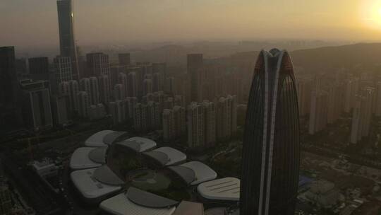 济南高新区中国重汽航拍镜头夜景镜头高清视频素材模板下载