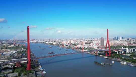 上海市杨浦大桥城市环境