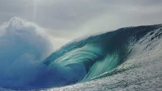 海浪冲浪实拍