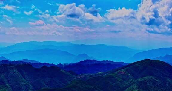 云南自然风光大山山上景观高山峡谷