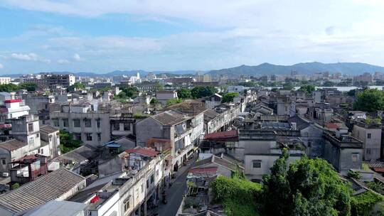 老城区中山路骑楼4K航拍