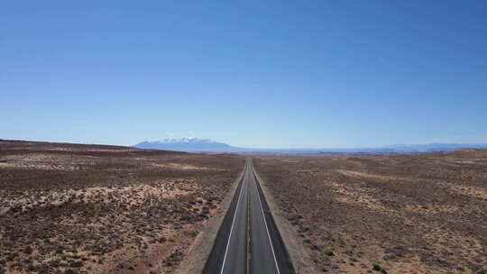 荒漠沙漠荒野公路天地线地平线