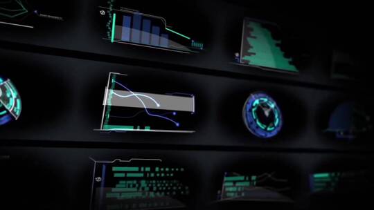 科技感未来信息数据图表会议展示AE模板