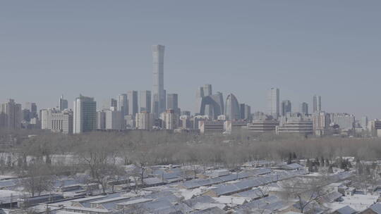 北京冬天 北京雪景 冬天城市雪景