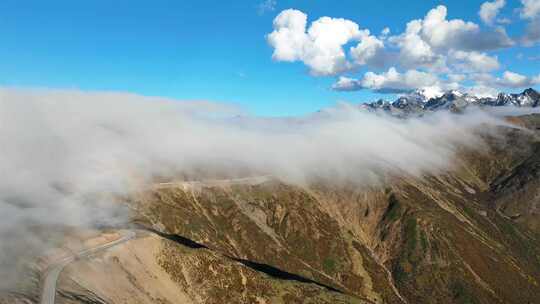 黄龙风景区五彩池延时素材