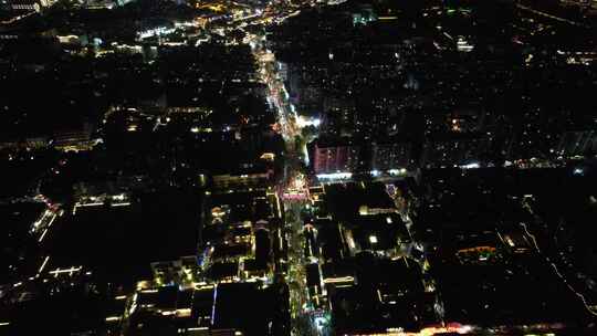 江苏南京城市夜景灯光中华门东秦淮河夜景