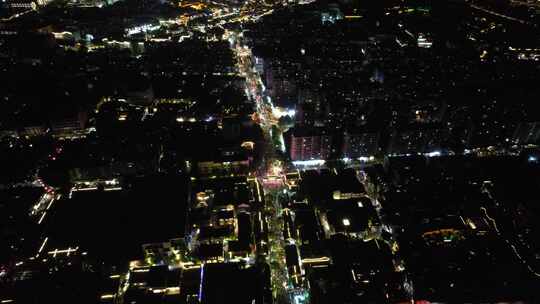 江苏南京城市夜景灯光中华门东秦淮河夜景