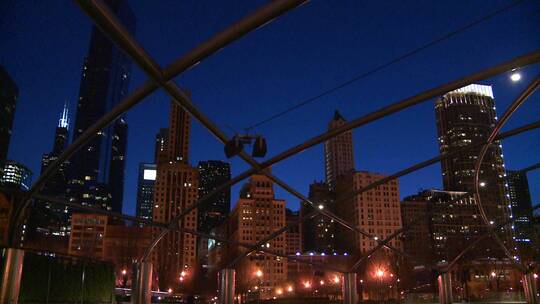 芝加哥市中心夜景