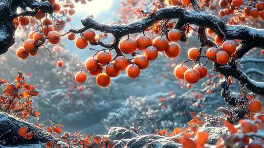 霜降节气 霜花 雪花