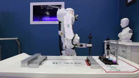 机器人写毛笔字 中国科学技术馆
