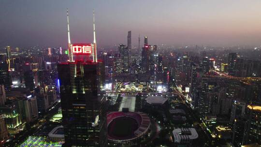 广州中信广场天河城市夜景