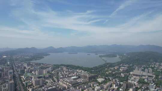 浙江杭州城市风光航拍