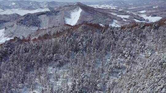 航拍雪景