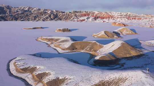 嘉峪关黑山湖雪景合集