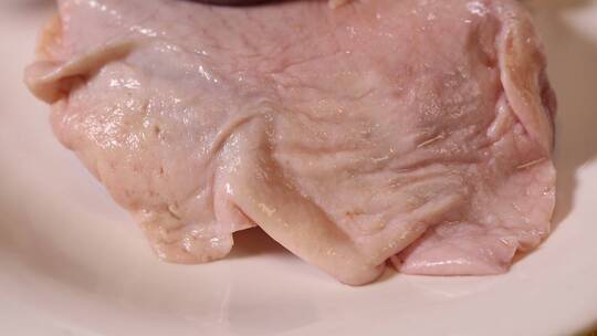 厨师切鸭腿鸭肉视频素材模板下载