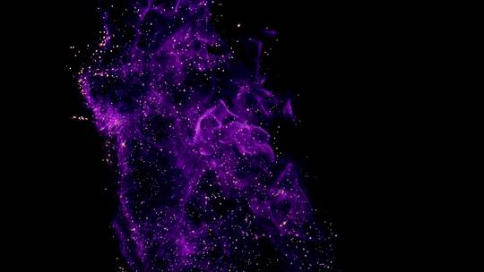 紫色梦幻唯美粒子背景合成特效舞台背景