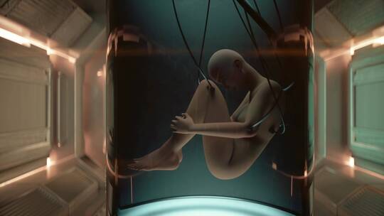 孵化器里胎儿的动画