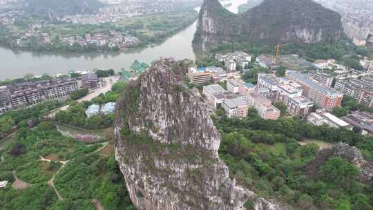 广西桂林南溪山4A景区航拍