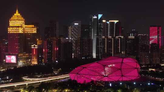 辽宁沈阳夜景城市夜晚灯光