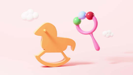 儿童玩具儿童房婴幼儿产品概念动画