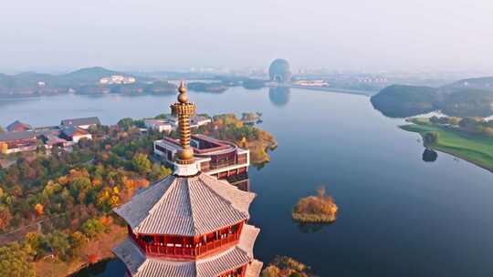 北京怀柔雁栖湖自然风景区雁栖塔