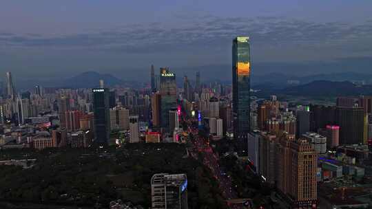 深圳城市航拍4K夜景