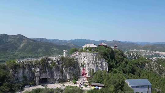 山东潍坊青州云门山风景区航拍