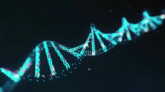 旋转DNA序列特效视频